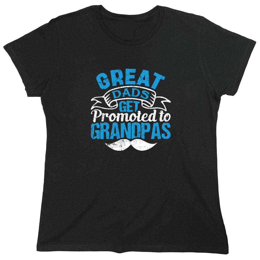 Funny T-Shirts design "Great Dads get Promoted to Grandpas Father T-Shirt"