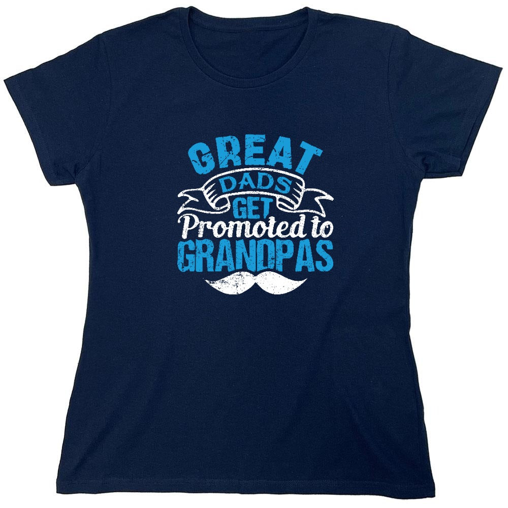 Funny T-Shirts design "Great Dads get Promoted to Grandpas Father T-Shirt"