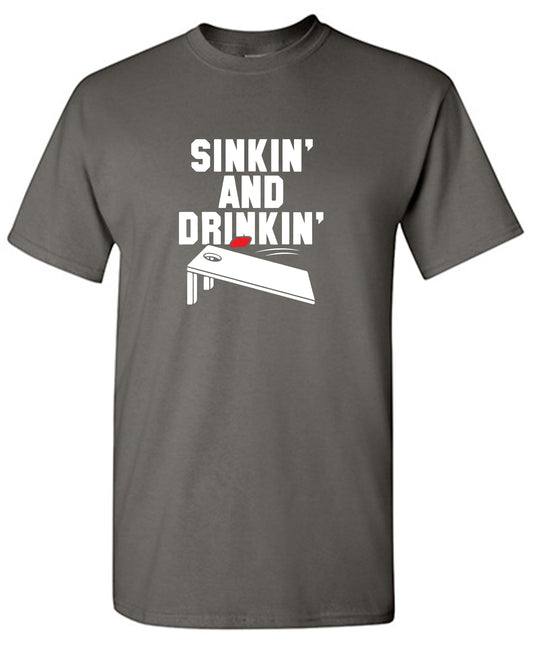 Funny T-Shirts design "Sinkin and Drinkin T Shirt"