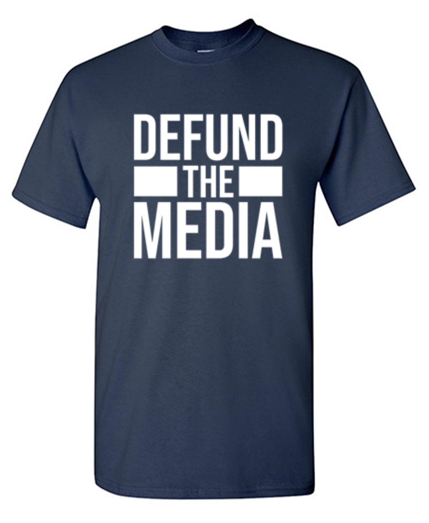 Funny T-Shirts design "Defund The Media"