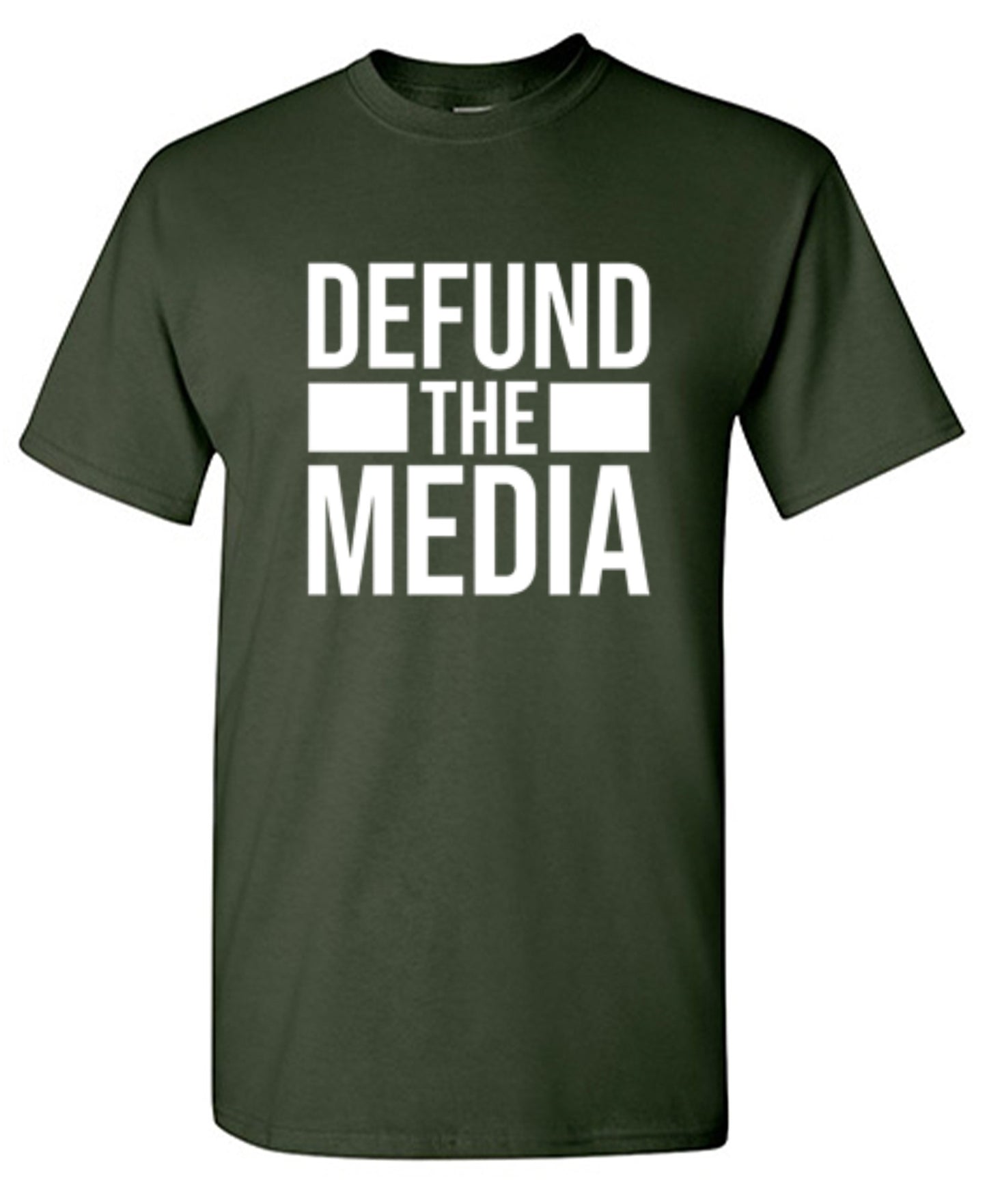 Funny T-Shirts design "Defund The Media"