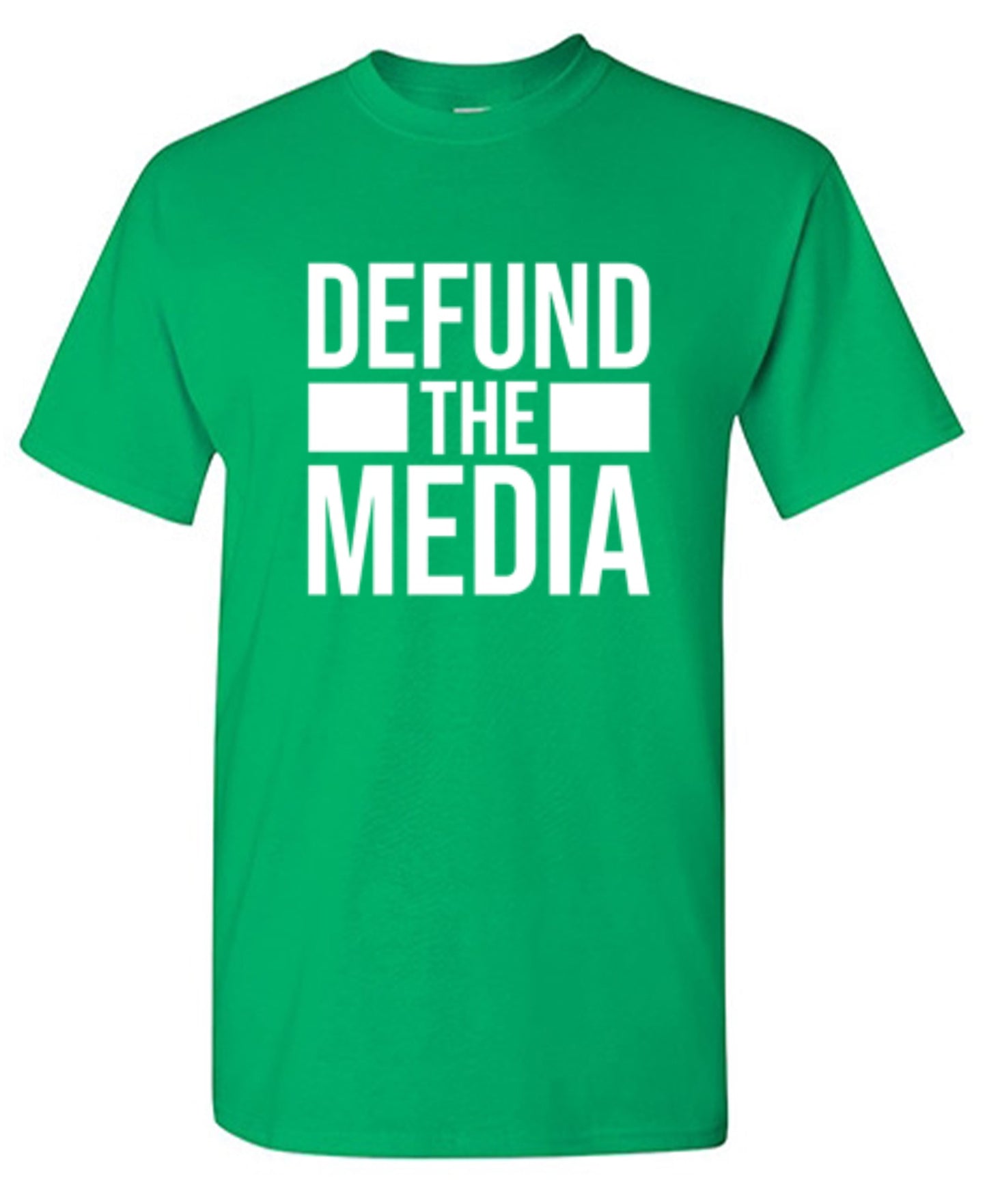Funny T-Shirts design "Defund The Media"