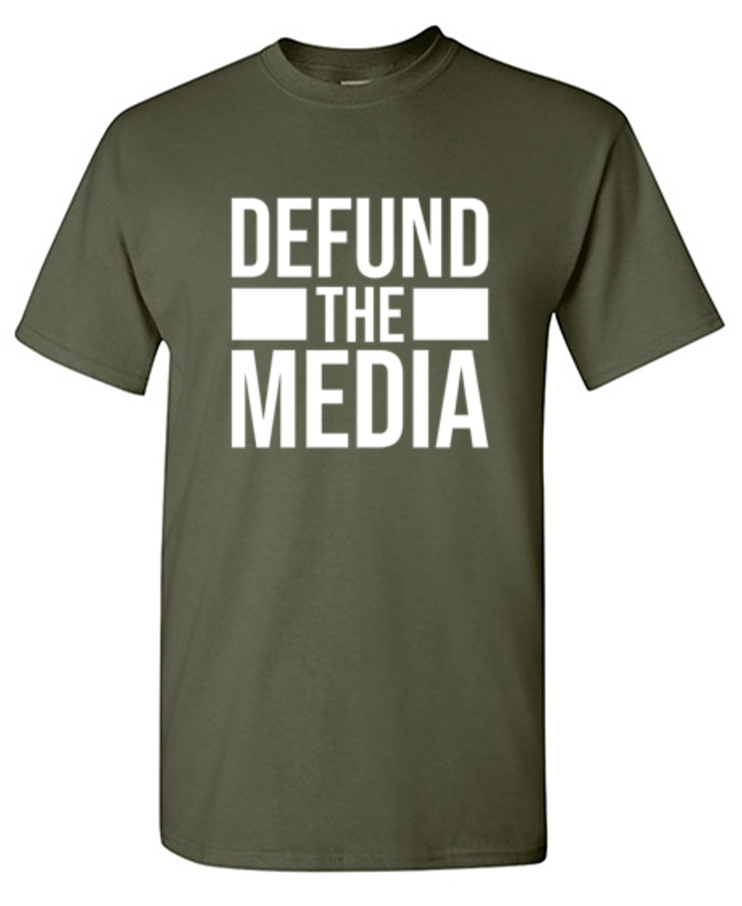 Funny T-Shirts design "Defund The Media"
