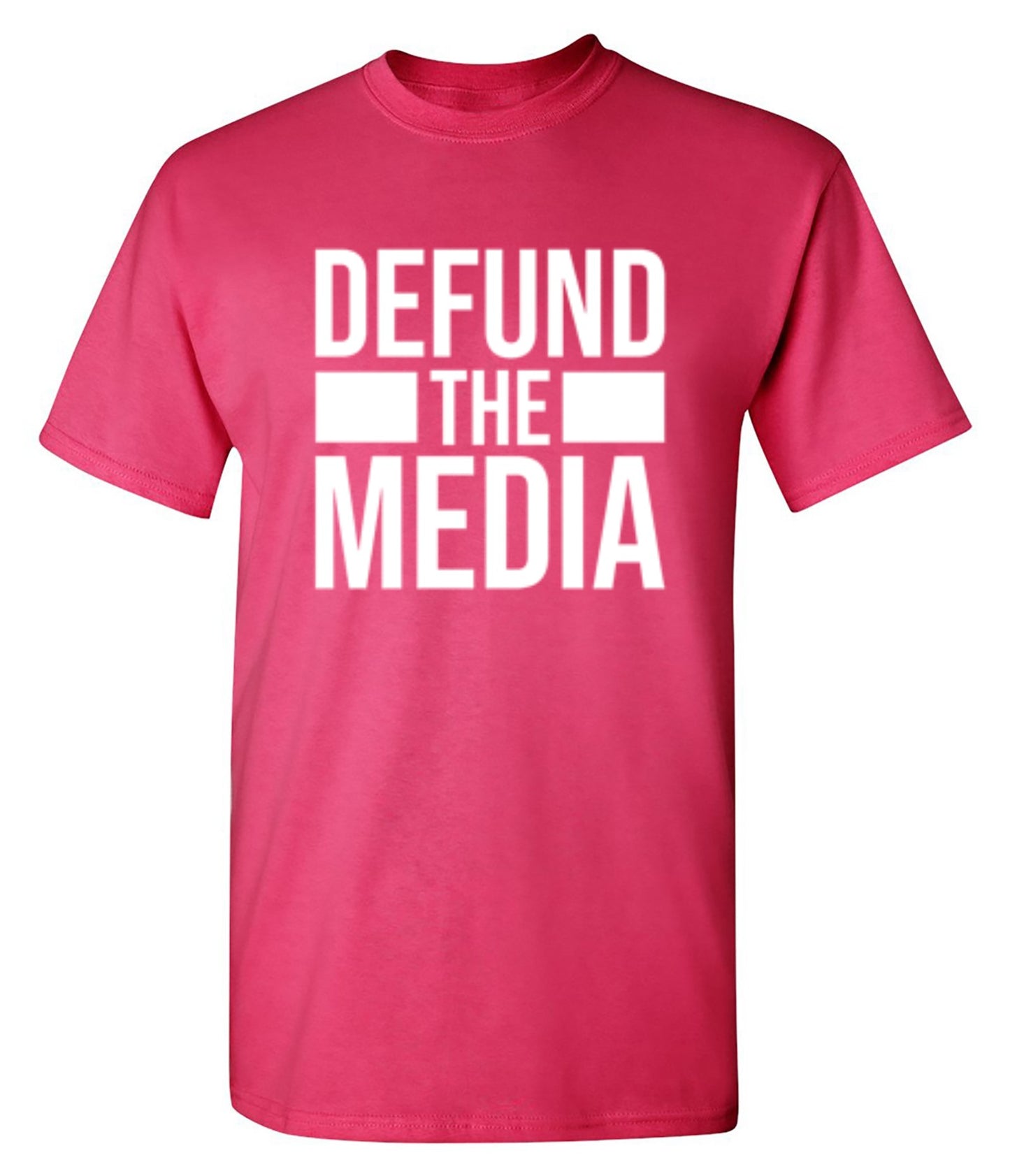 Funny T-Shirts design "Defund The Media"