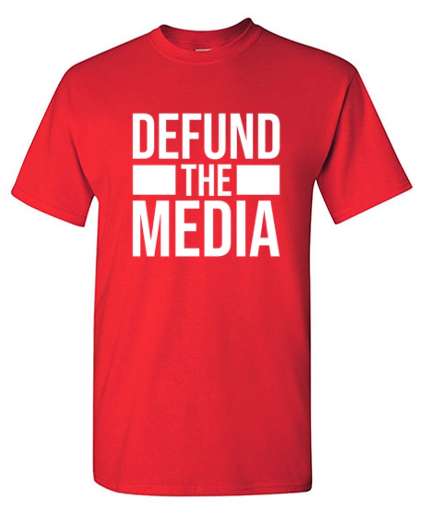 Funny T-Shirts design "Defund The Media"