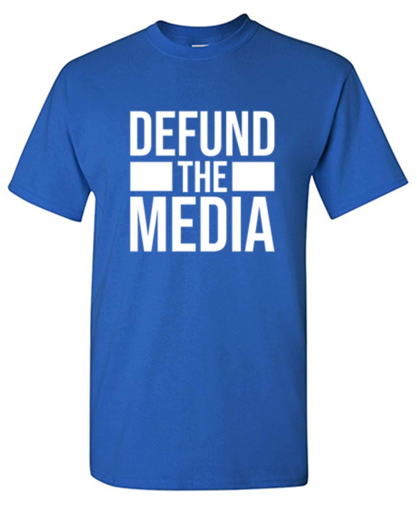 Funny T-Shirts design "Defund The Media"
