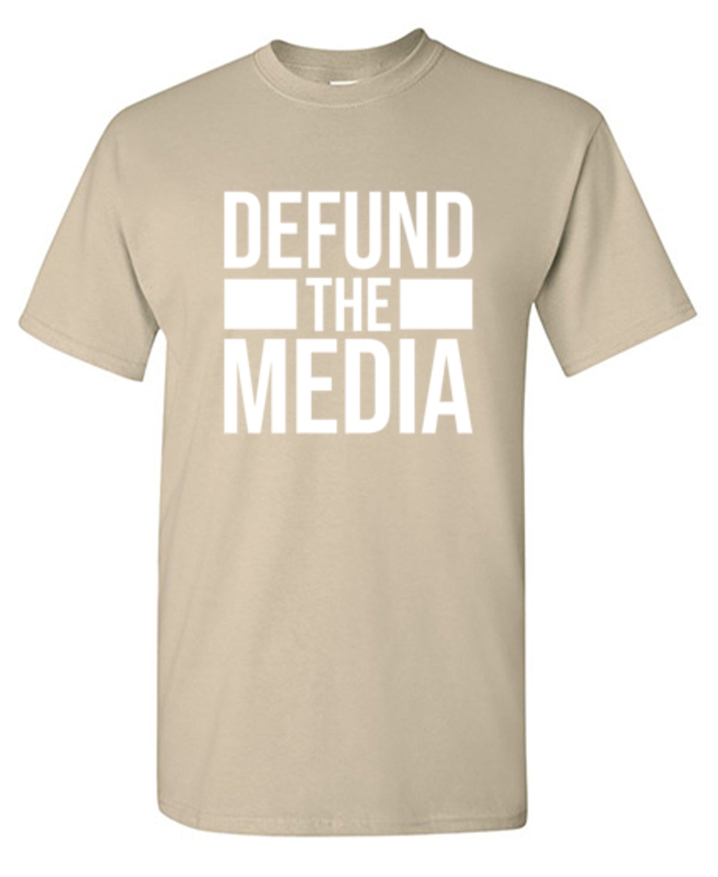 Funny T-Shirts design "Defund The Media"