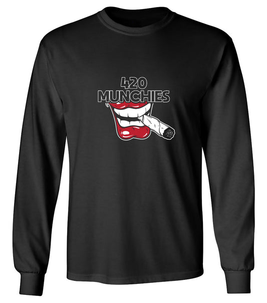 Funny T-Shirts design "420 Munchies T-Shirt - Long Sleeve"