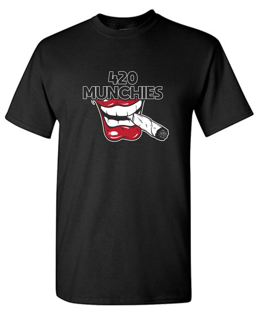 Funny T-Shirts design "420 Munchies Mens T Shirts"