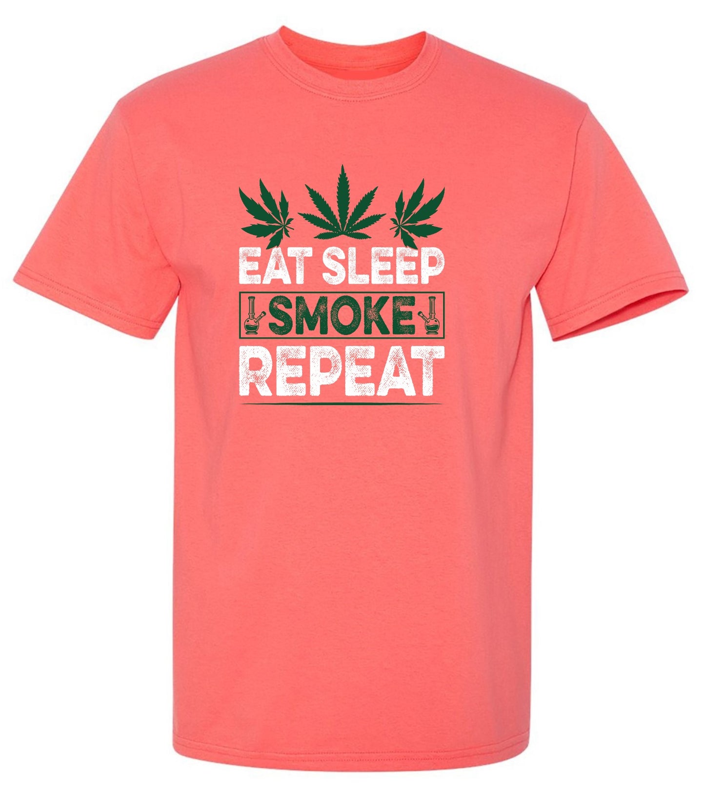 Funny T-Shirts design "Eat Sleep Smoke Repeat T-Shirt"