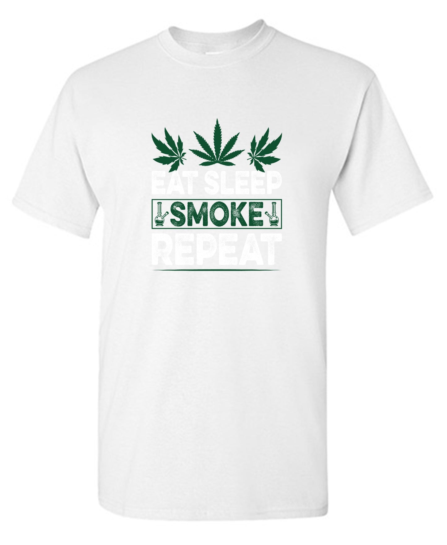Funny T-Shirts design "Eat Sleep Smoke Repeat T-Shirt"
