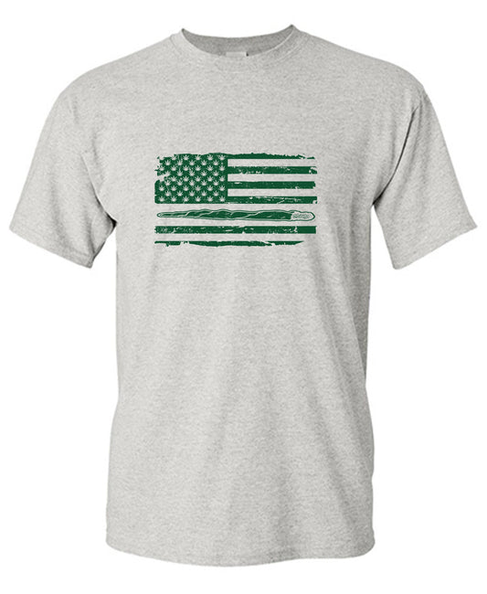 Funny T-Shirts design "420 USA Flag Funny Mens"