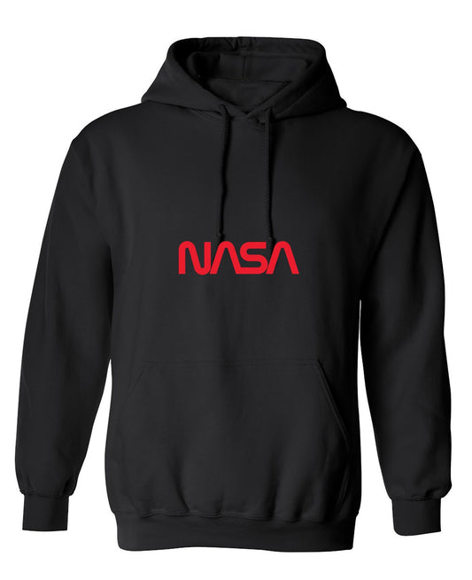 Funny T-Shirts design "NASA Official Worm Logo (White) - Hoodie"