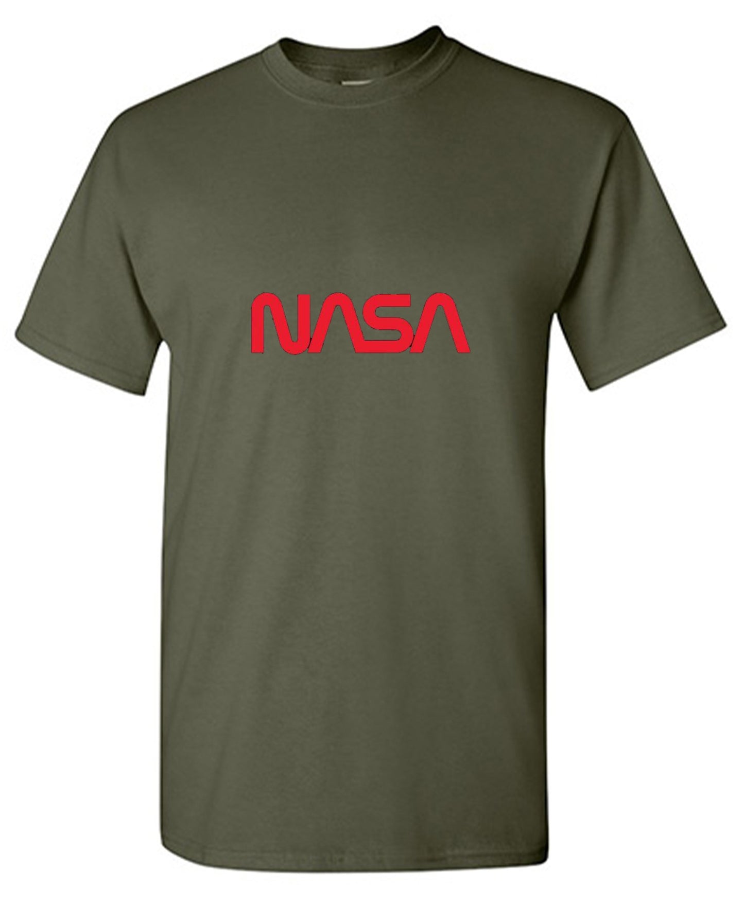 Funny T-Shirts design "NASA Official Worm Logo (White)"
