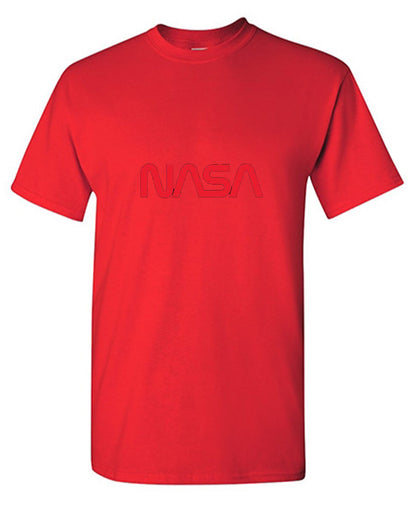 Funny T-Shirts design "NASA Official Worm Logo (White)"