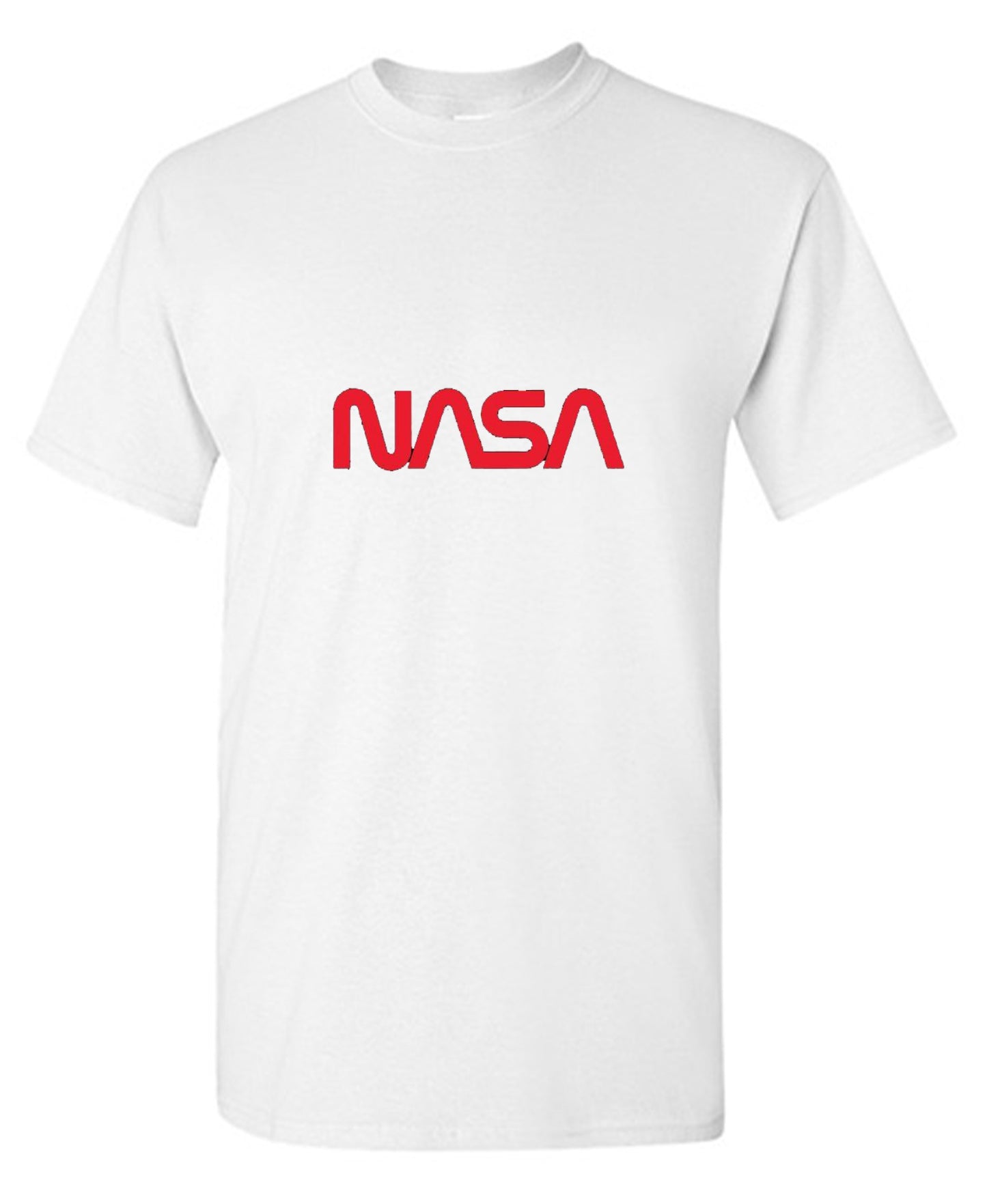 Funny T-Shirts design "NASA Official Worm Logo (White)"