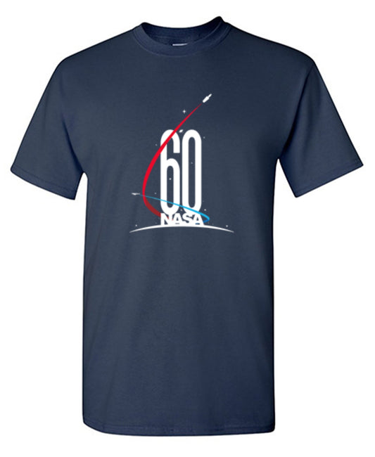 Funny T-Shirts design "NASA 60th Anniversary Logo - Ring Spun Tee"