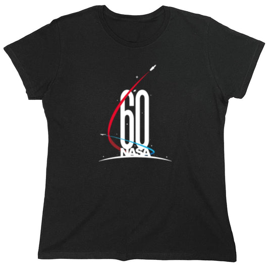 Funny T-Shirts design "NASA 60th Anniversary Logo - Womens"