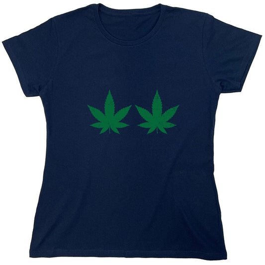 Funny T-Shirts design "Leaf Boobs Funny Shirt - Womens"