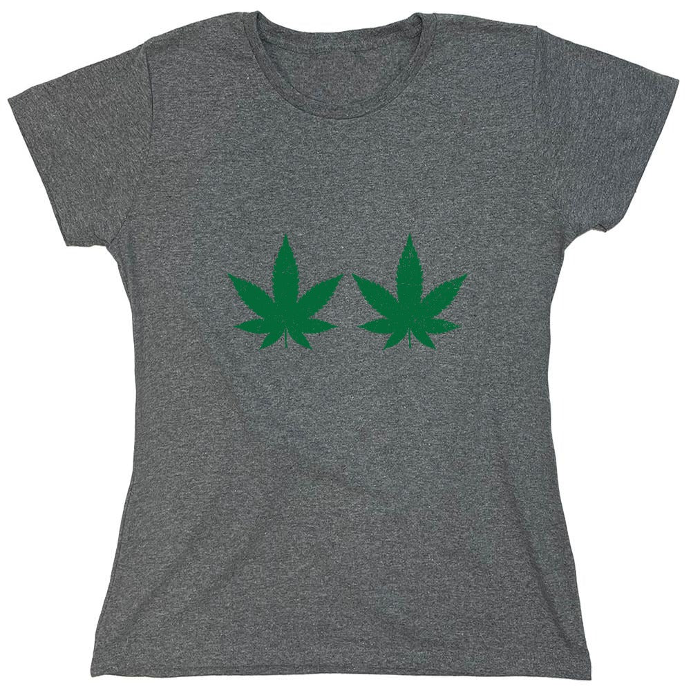 Funny T-Shirts design "Leaf Boobs Funny Shirt - Womens"