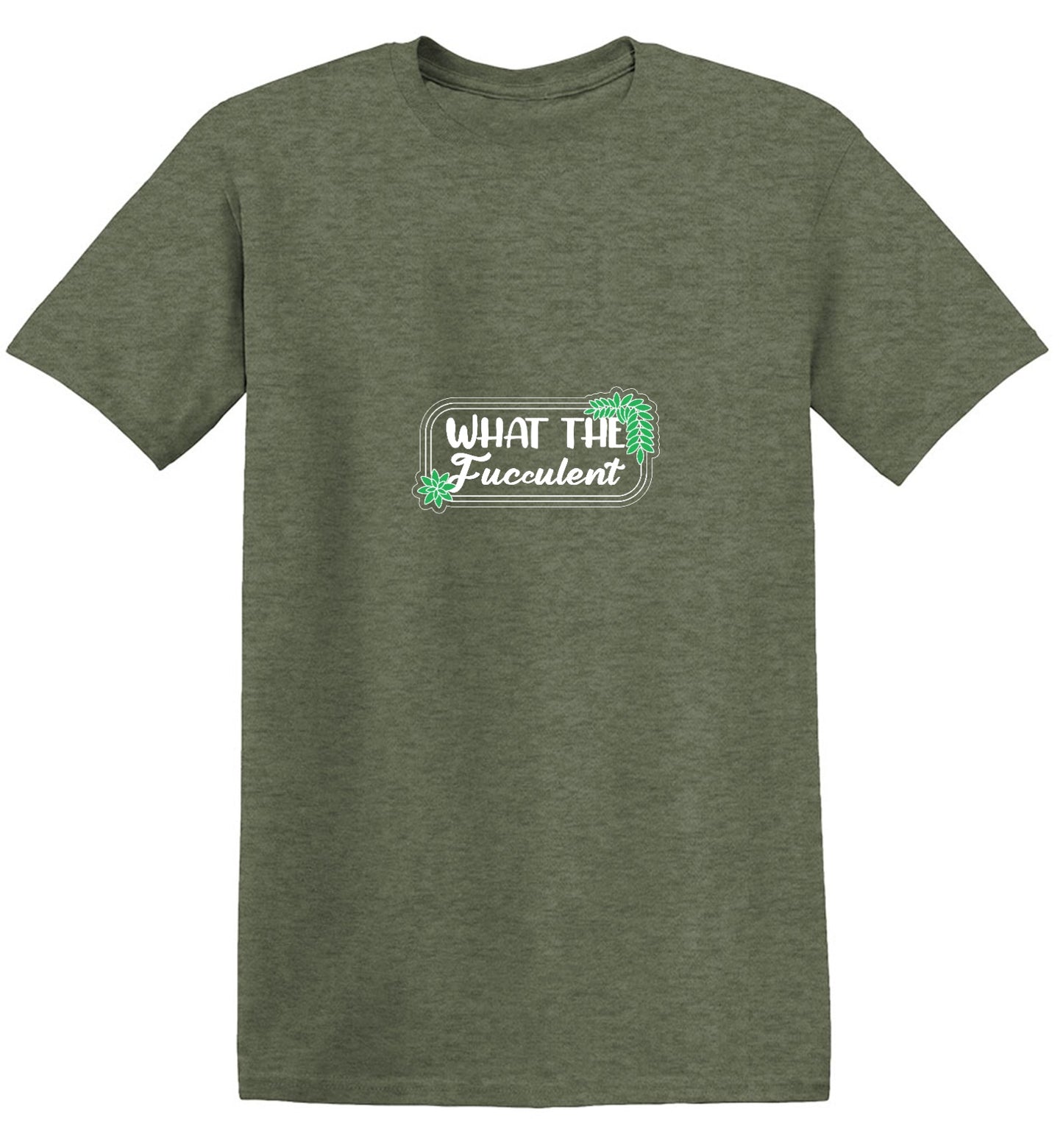 Funny T-Shirts design "What the Fucculent Tee"