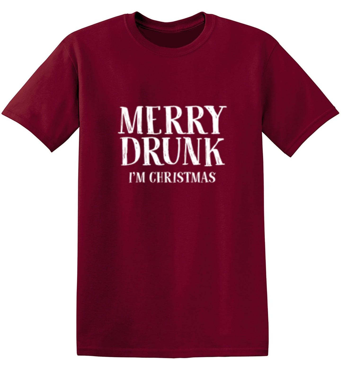 Funny T-Shirts design "Merry Drunk I'm Christmas"