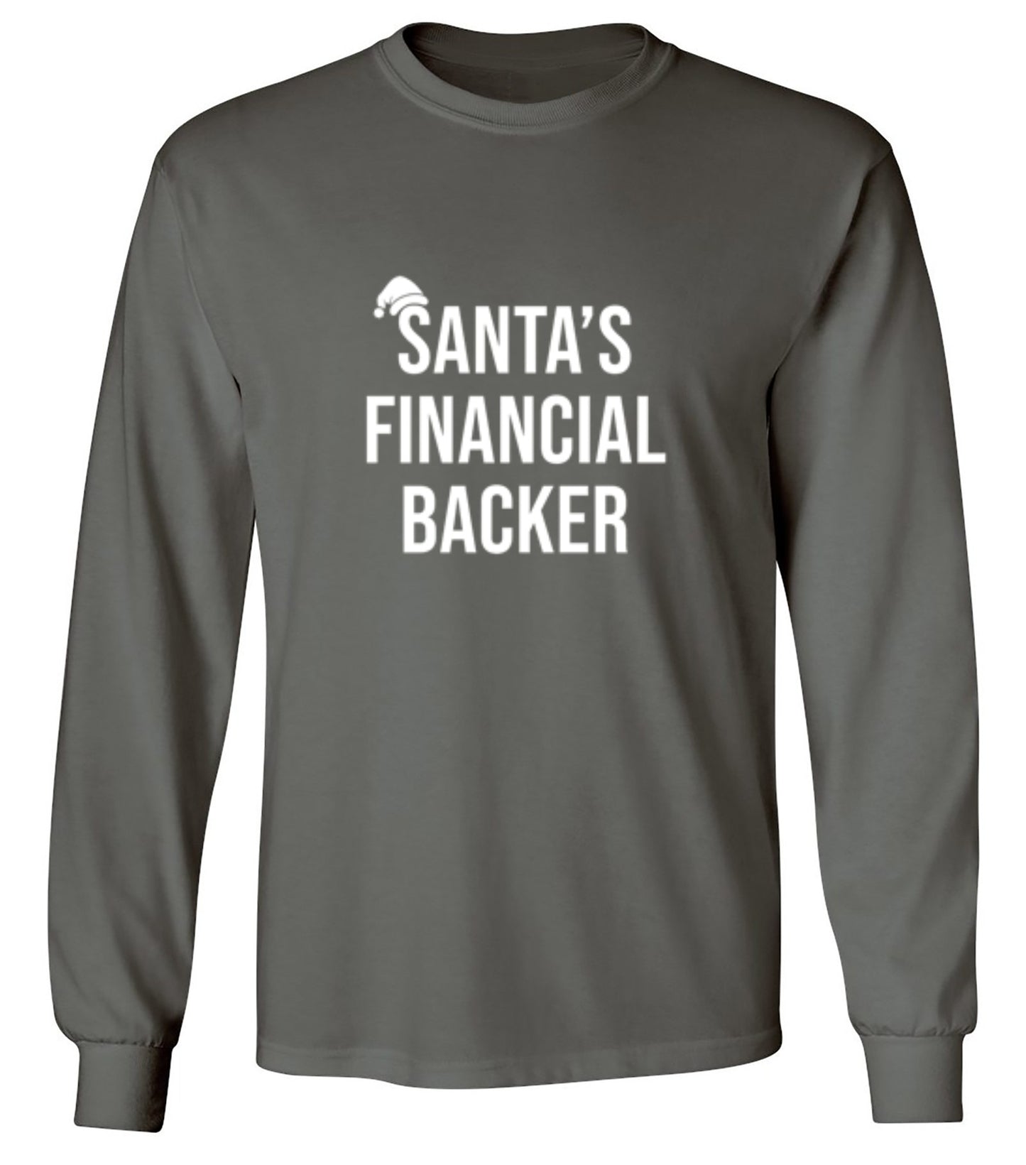Funny T-Shirts design "Santa's Financial Backer T-Shirts - Long Sleeve"