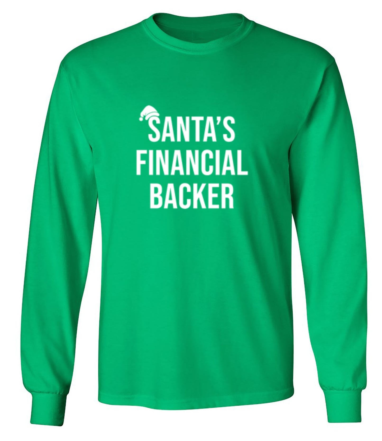 Funny T-Shirts design "Santa's Financial Backer T-Shirts - Long Sleeve"