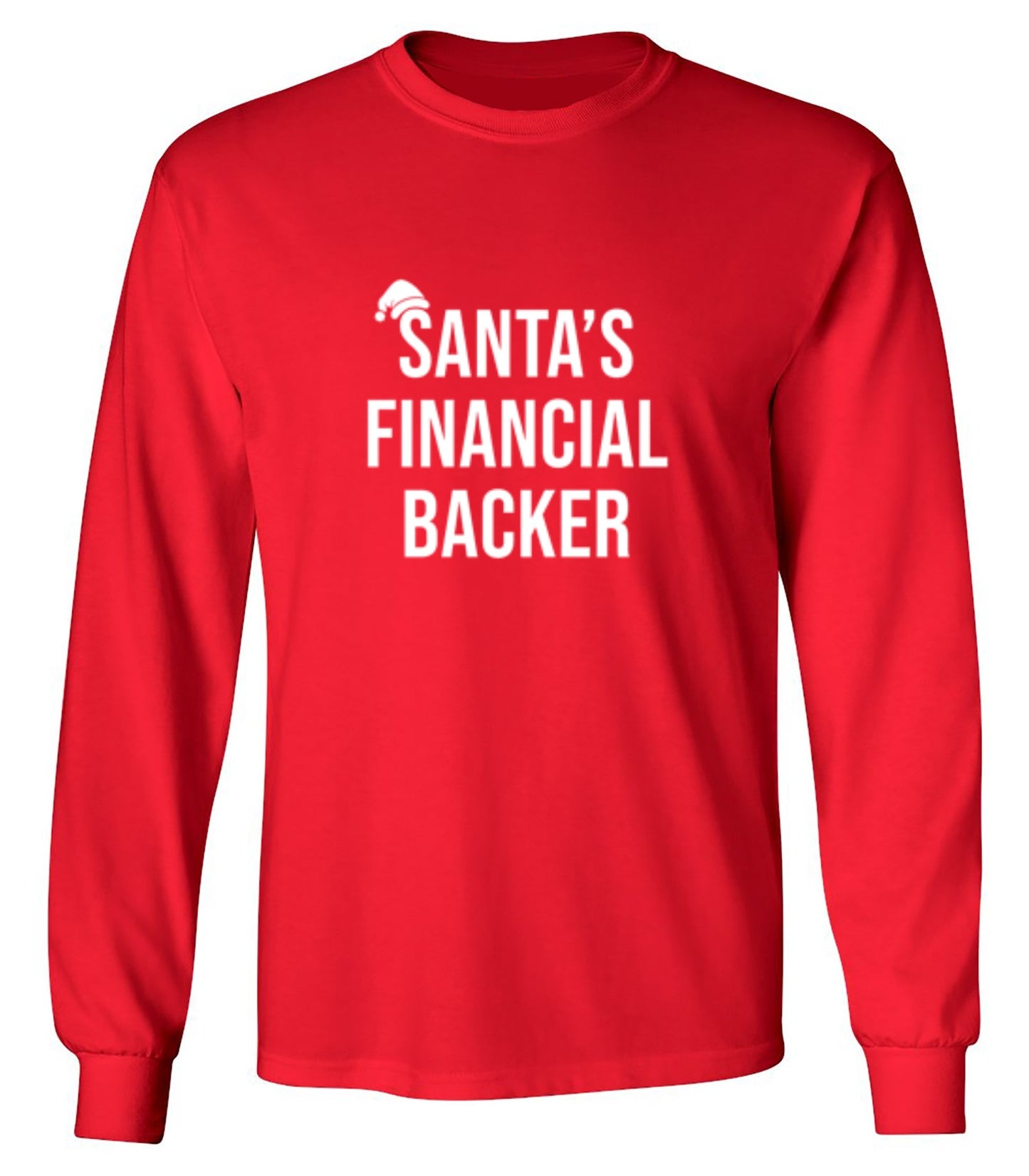 Funny T-Shirts design "Santa's Financial Backer T-Shirts - Long Sleeve"