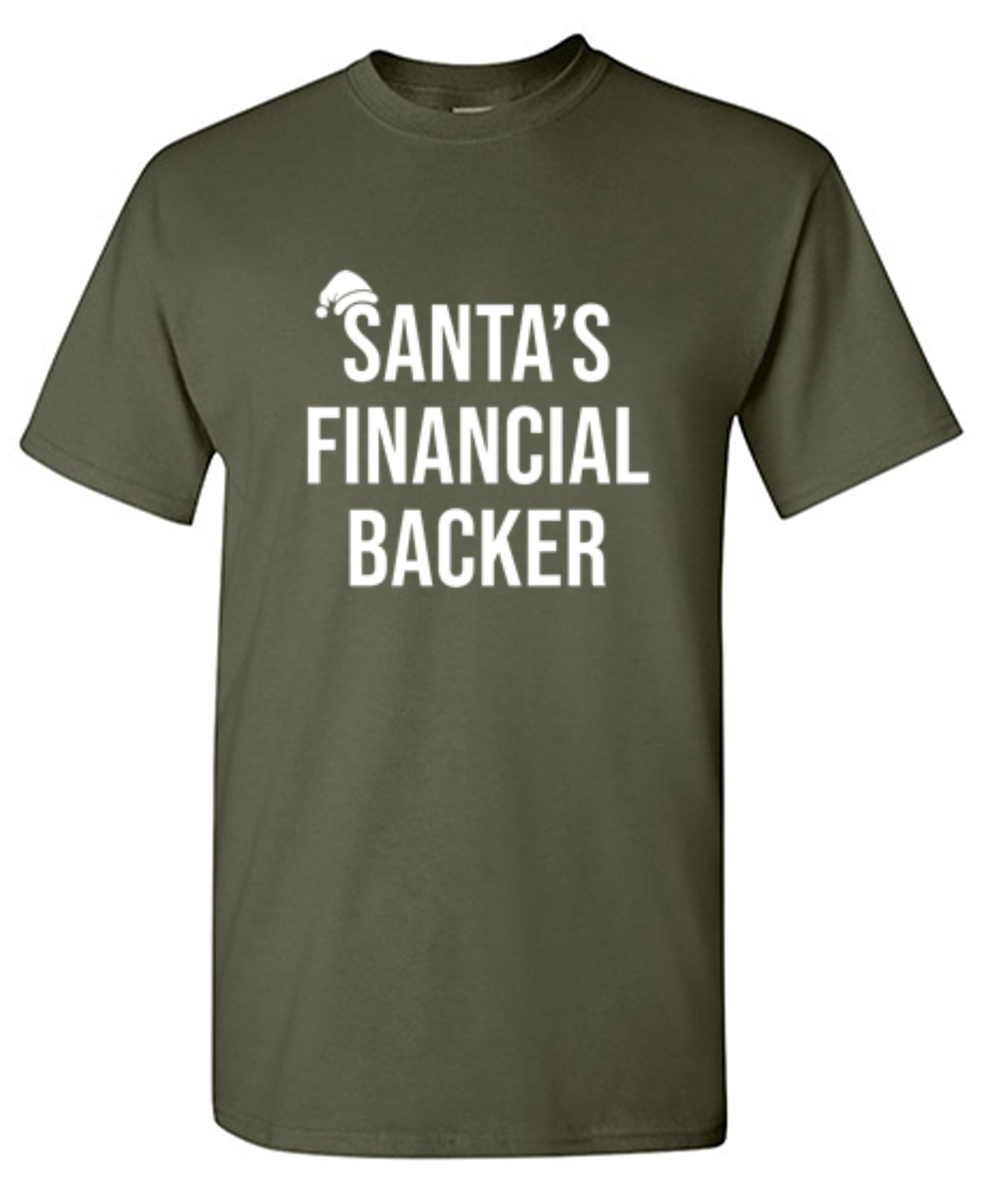 Funny T-Shirts design "Santa's Financial Backer"