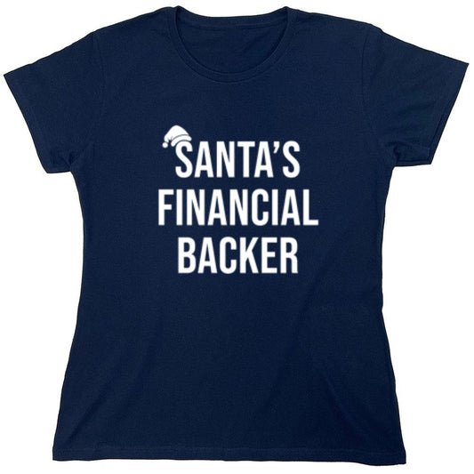Funny T-Shirts design "Santa's Financial Backer T-Shirts - Womens"