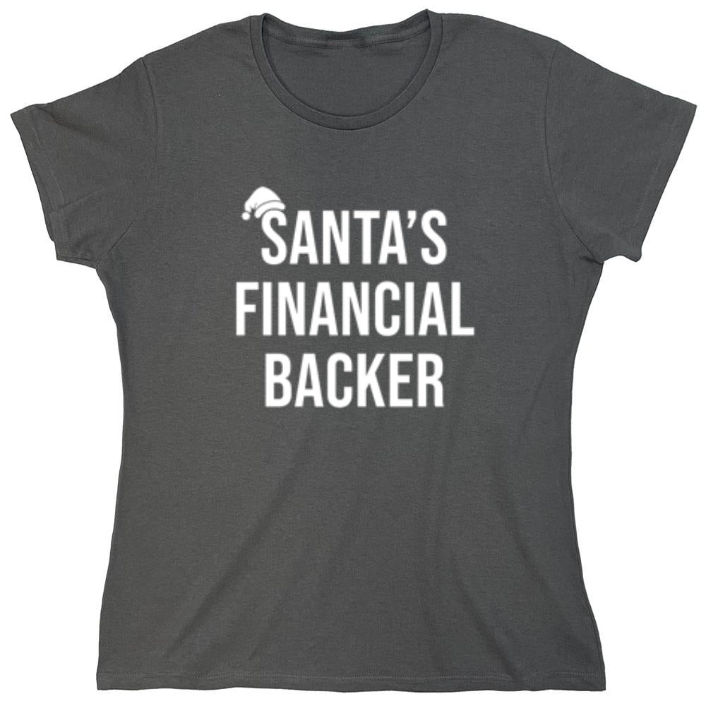 Funny T-Shirts design "Santa's Financial Backer T-Shirts - Womens"