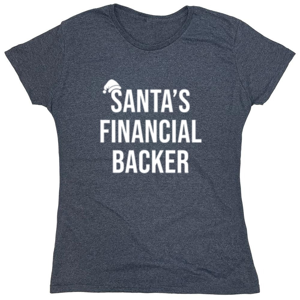 Funny T-Shirts design "Santa's Financial Backer T-Shirts - Womens"
