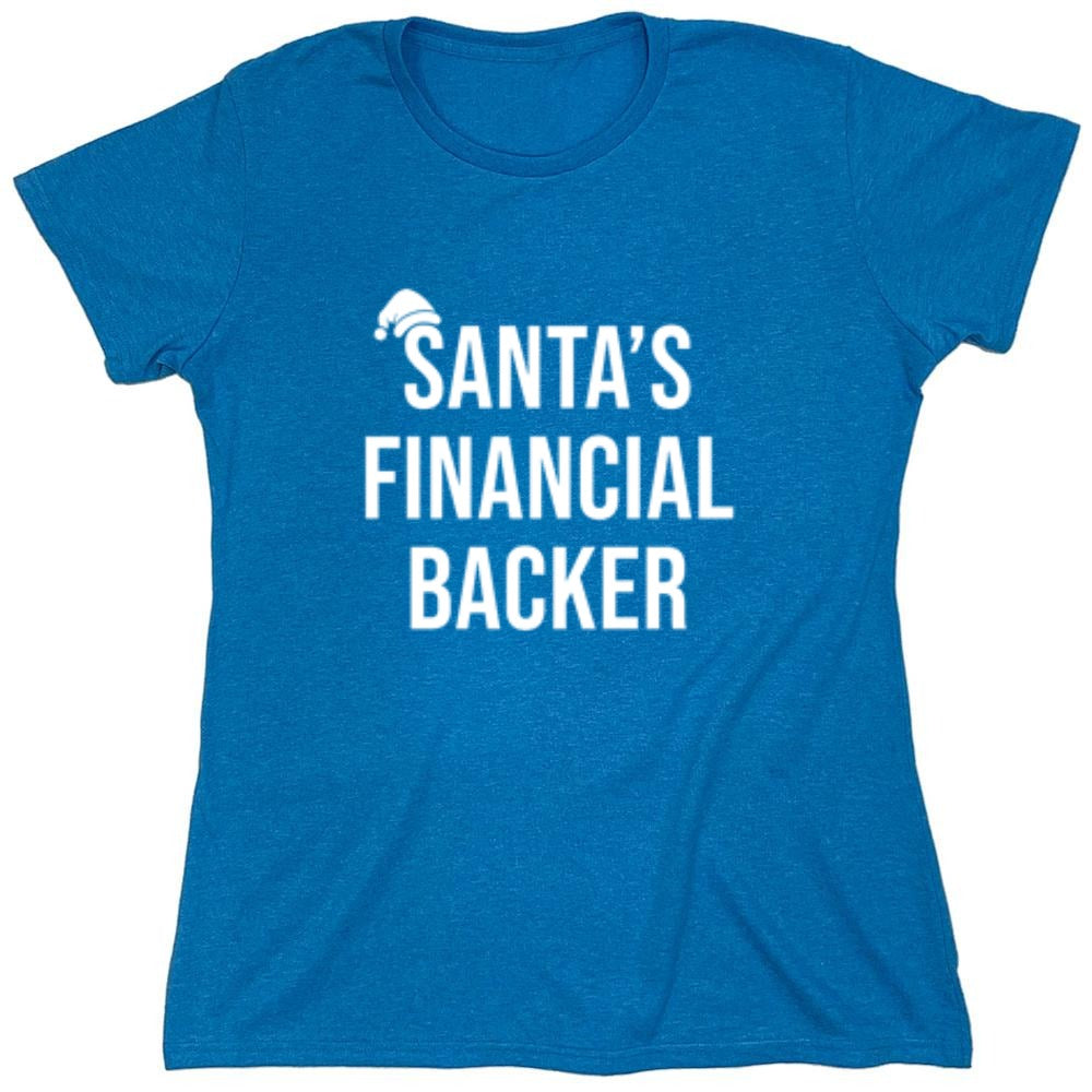 Funny T-Shirts design "Santa's Financial Backer T-Shirts - Womens"