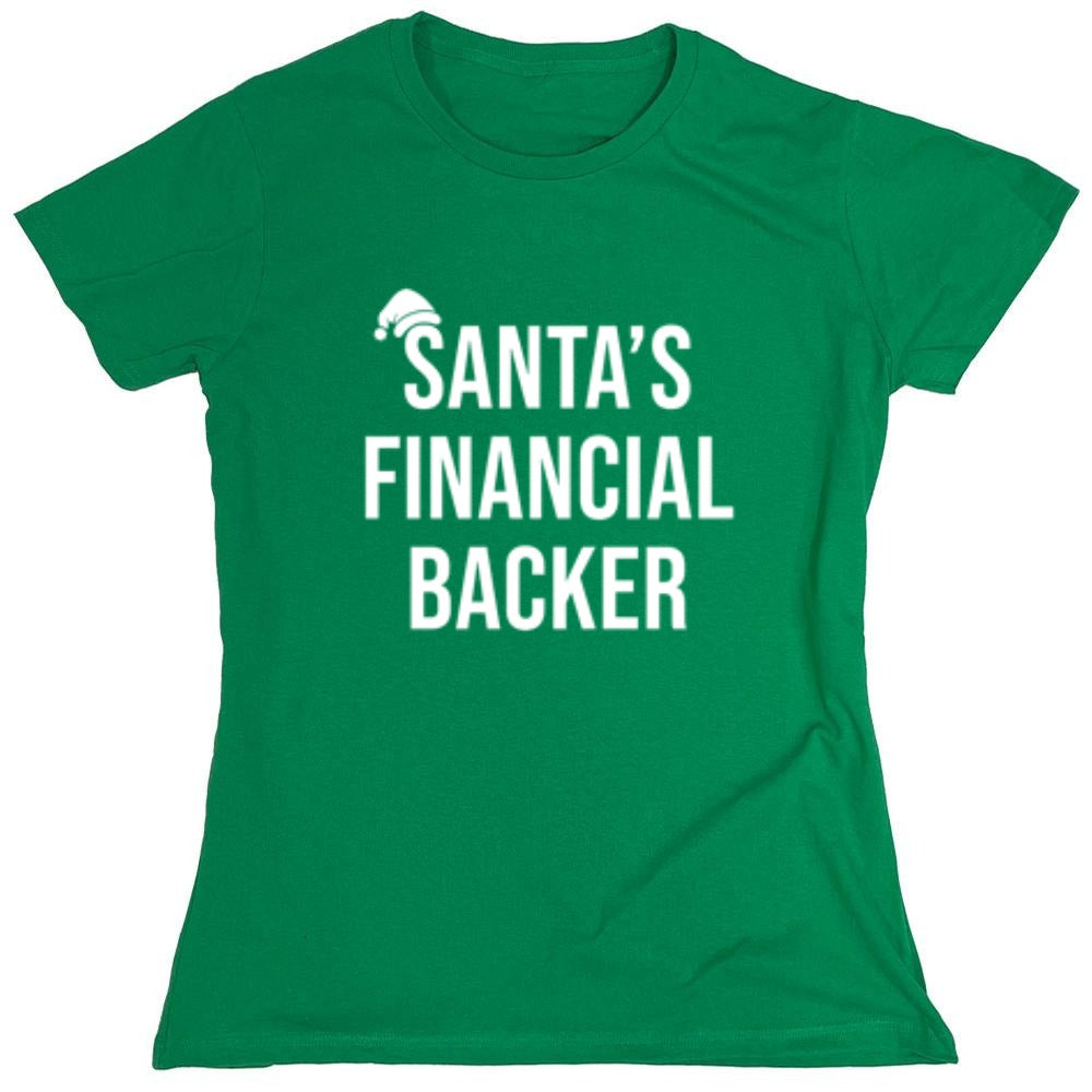 Funny T-Shirts design "Santa's Financial Backer T-Shirts - Womens"