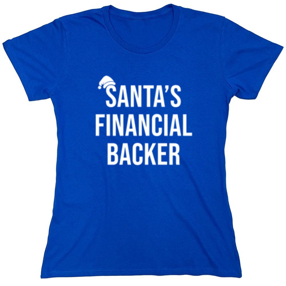 Funny T-Shirts design "Santa's Financial Backer T-Shirts - Womens"