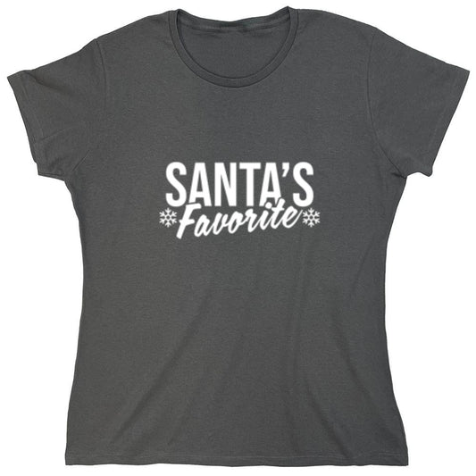 Funny T-Shirts design "Santa's Favorite T-Shirt - Womens"
