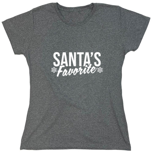Funny T-Shirts design "Santa's Favorite T-Shirt - Womens"