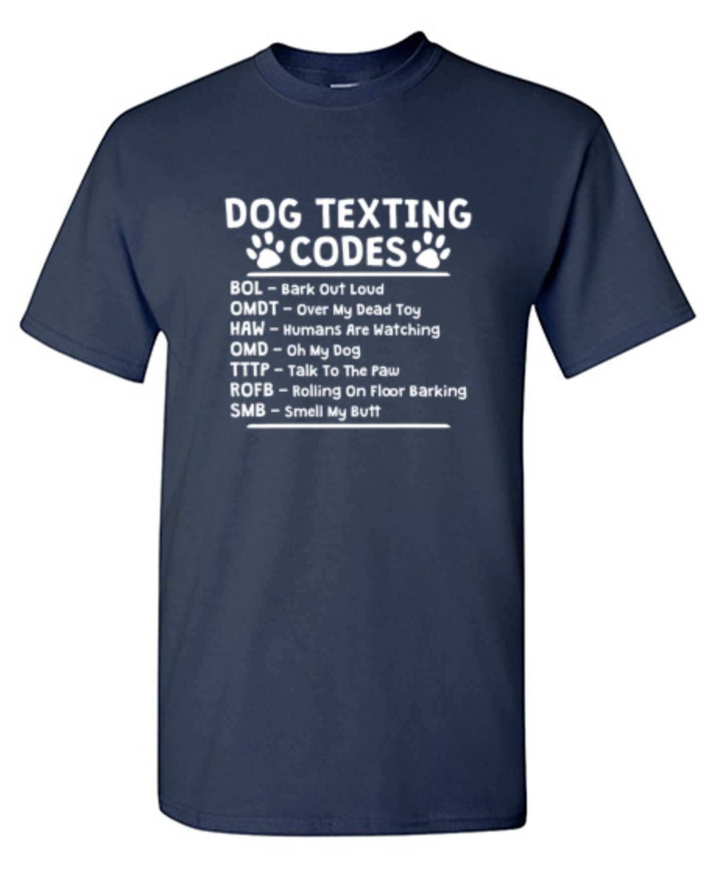 Funny T-Shirts design "Dog Texting Codes"