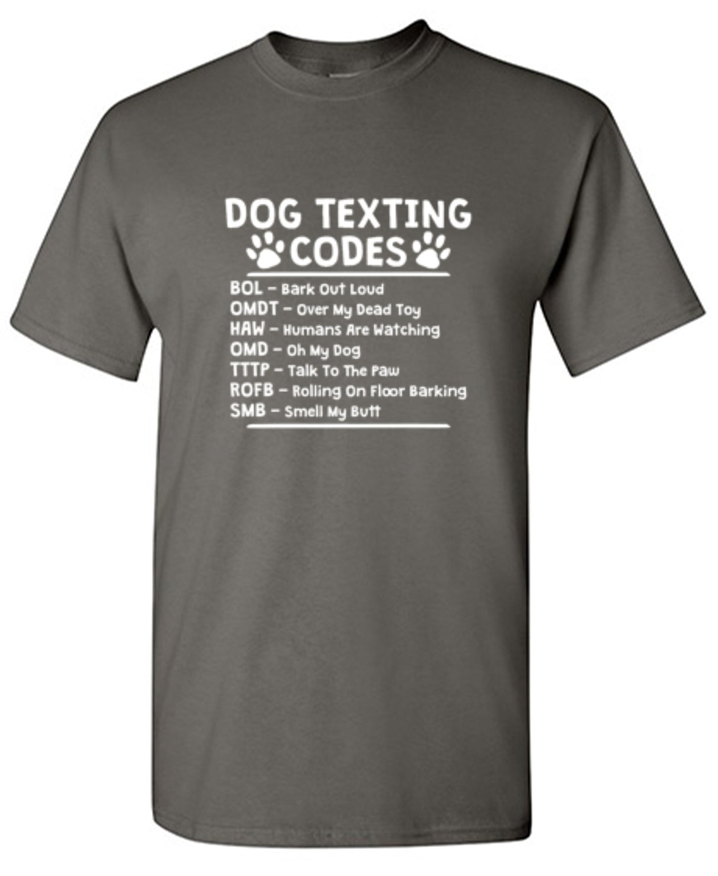 Funny T-Shirts design "Dog Texting Codes"