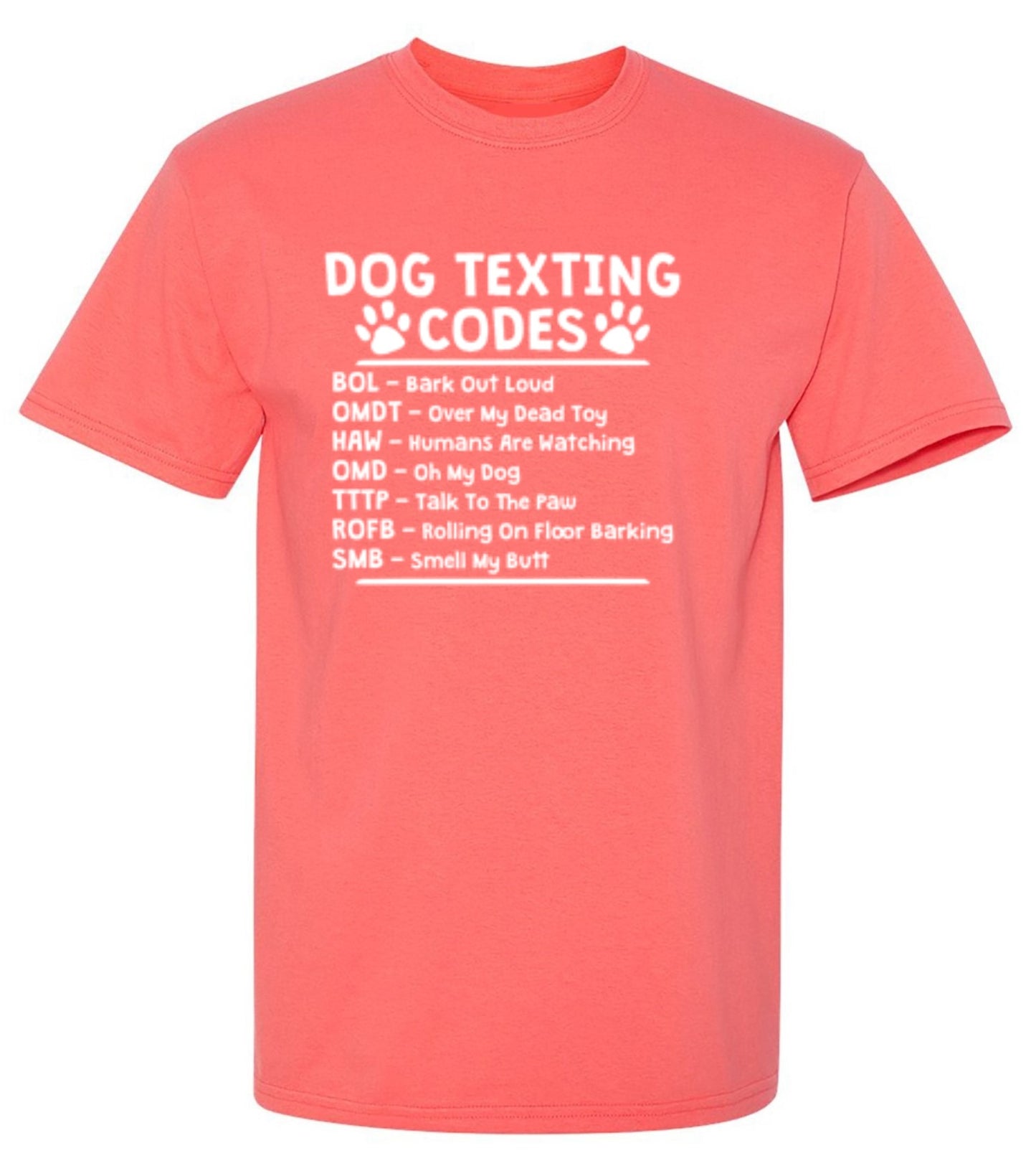 Funny T-Shirts design "Dog Texting Codes"