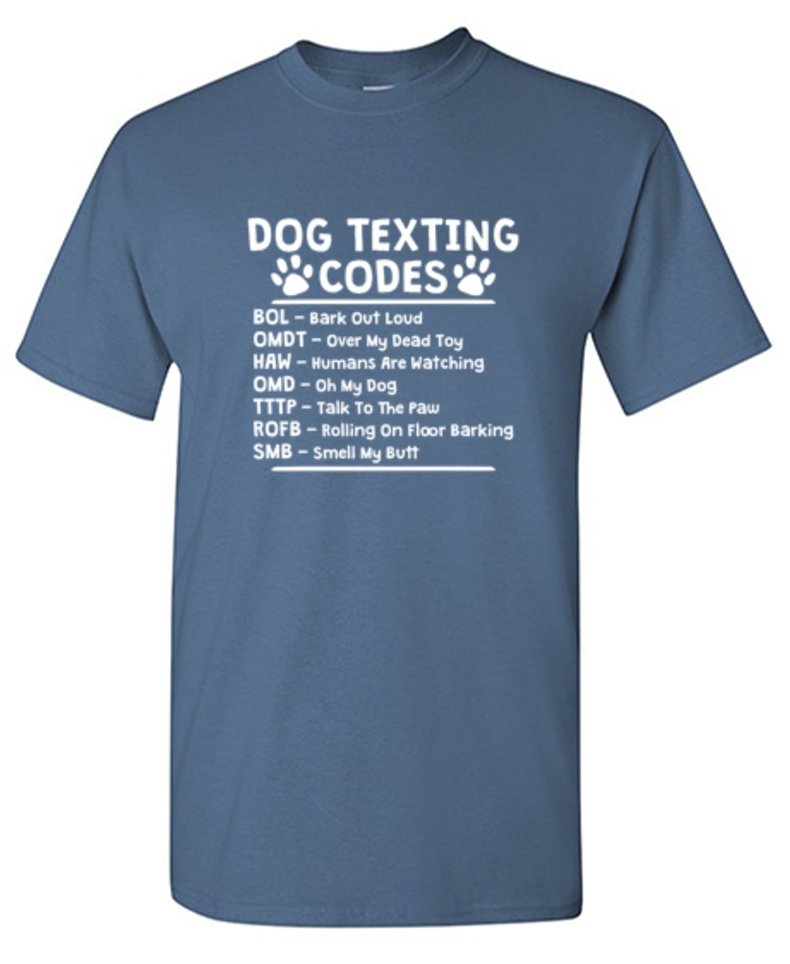 Funny T-Shirts design "Dog Texting Codes"