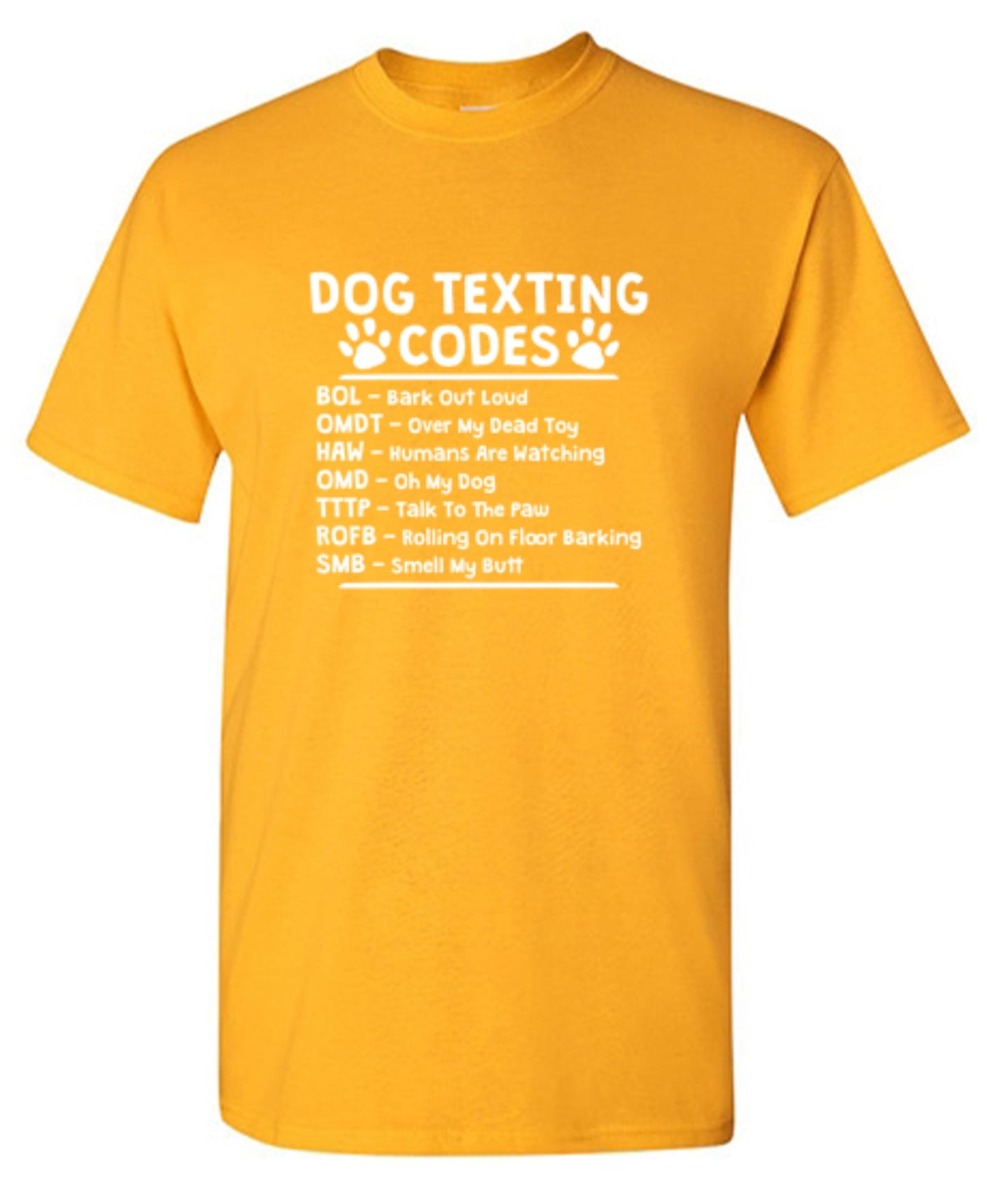 Funny T-Shirts design "Dog Texting Codes"