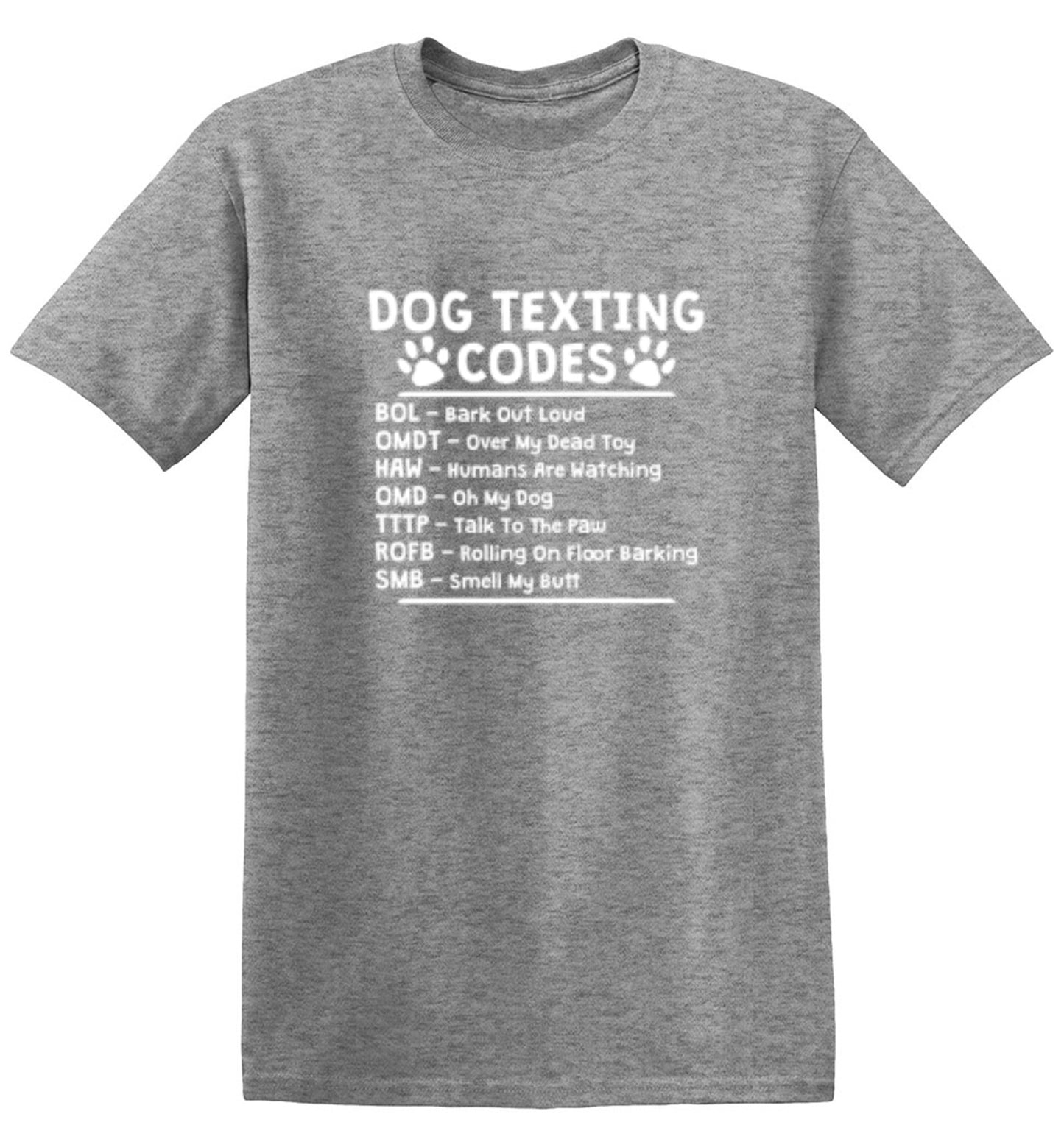 Funny T-Shirts design "Dog Texting Codes"