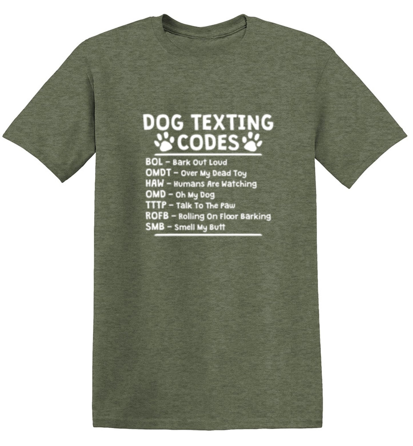 Funny T-Shirts design "Dog Texting Codes"