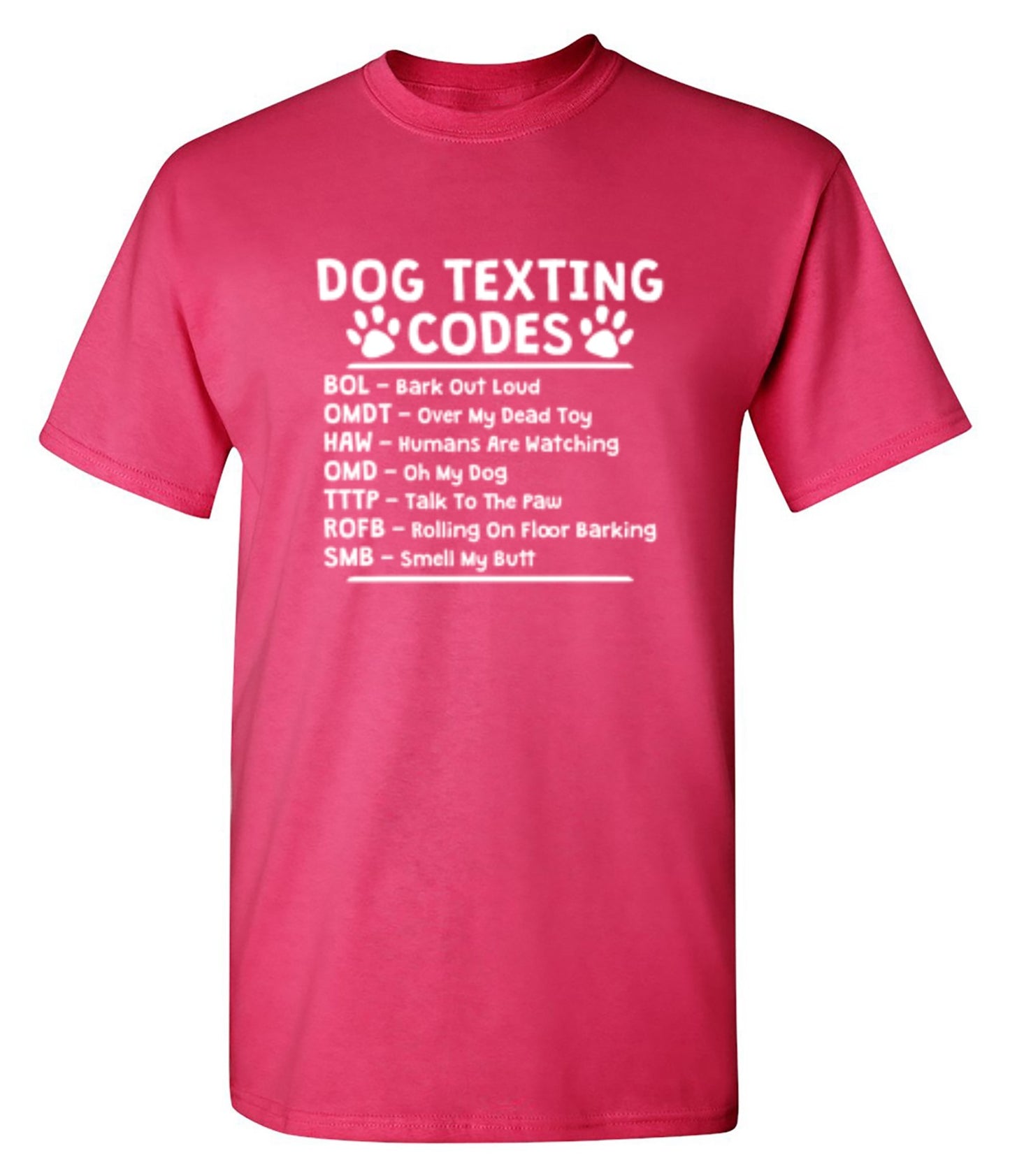 Funny T-Shirts design "Dog Texting Codes"