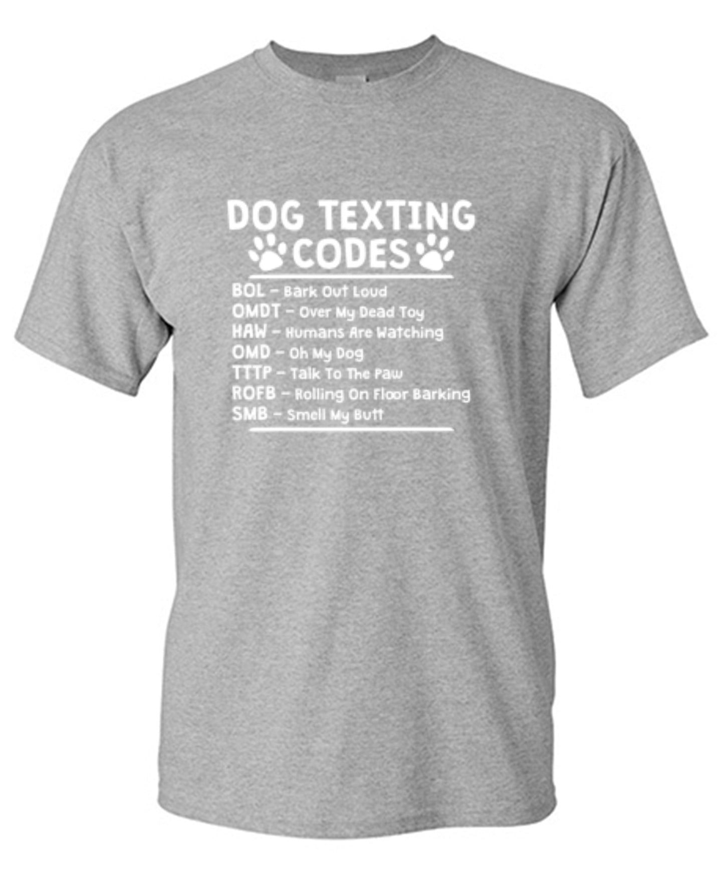 Funny T-Shirts design "Dog Texting Codes"