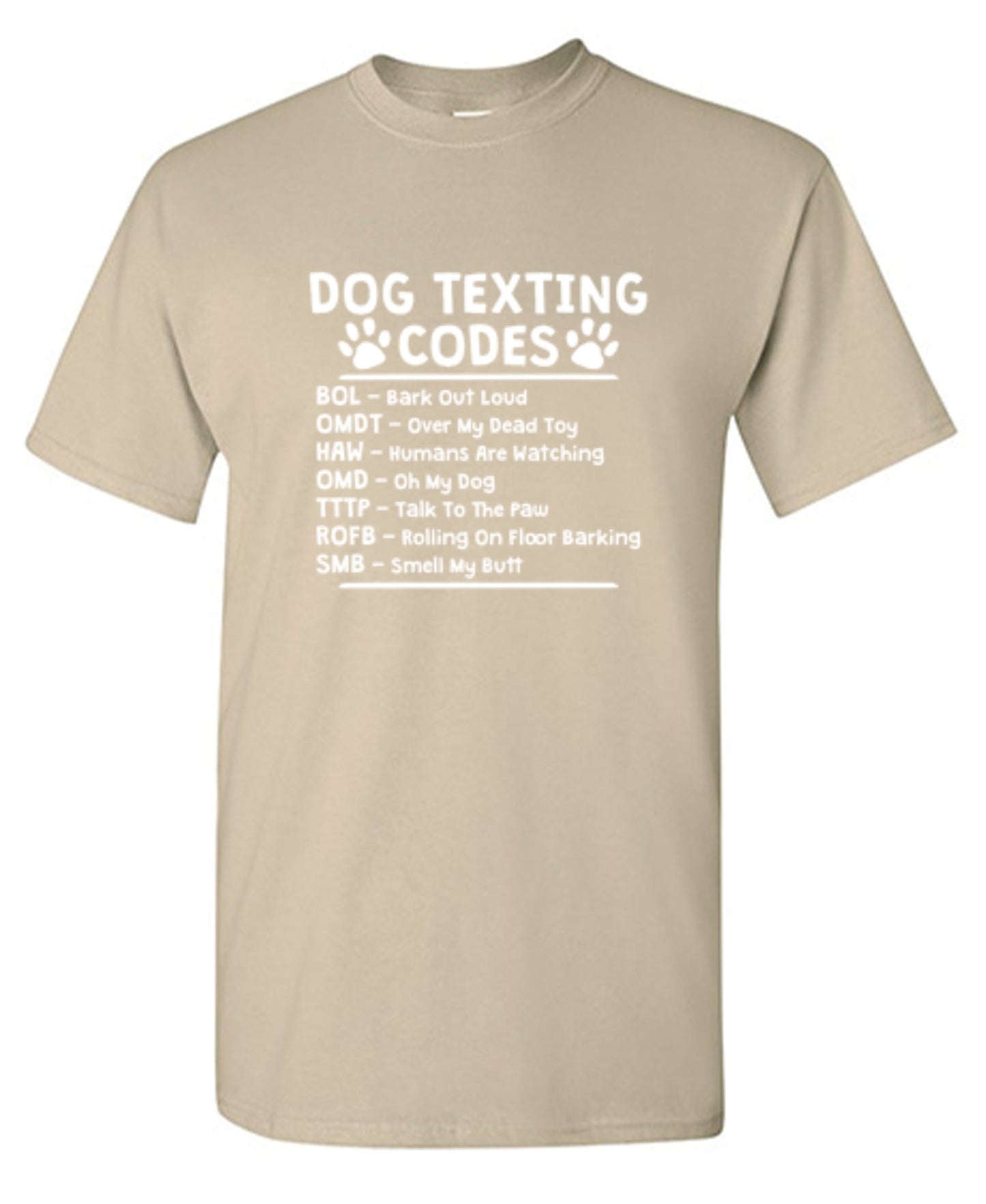 Funny T-Shirts design "Dog Texting Codes"