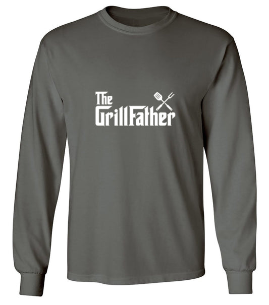 Funny T-Shirts design "The GrillFather - Long Sleeve"