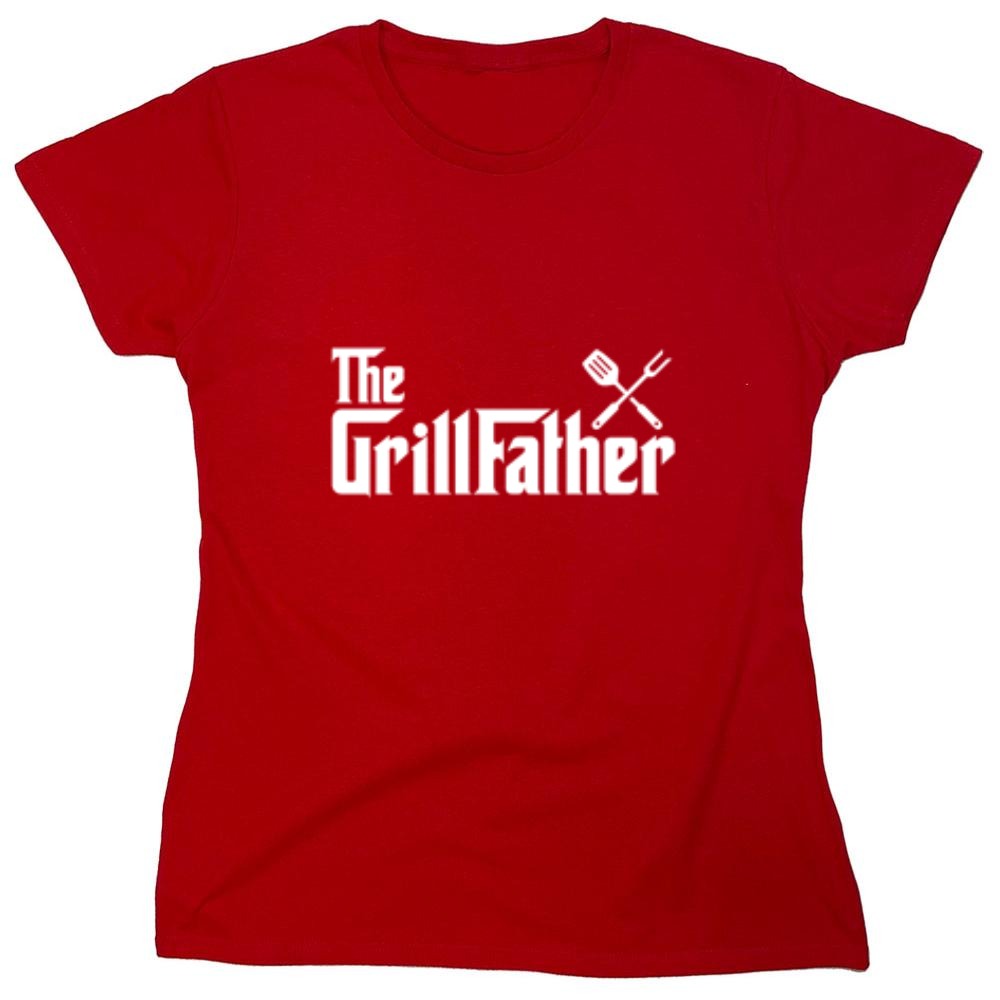 Funny T-Shirts design "The GrillFather - Womens"